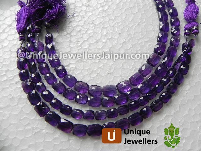 Amethyst Briollete Chicklet Beads